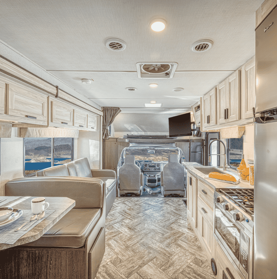 Living Area Class C Family Sleeper Living Area